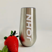 Load image into Gallery viewer, Tutie Flutey - Personalised Stainless Steel Flute/ Petite Thermal Travel Espresso Tumbler 175ml
